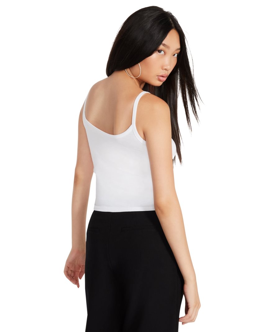 White Steve Madden Alexa Women's Tanks | PH 0761XYH